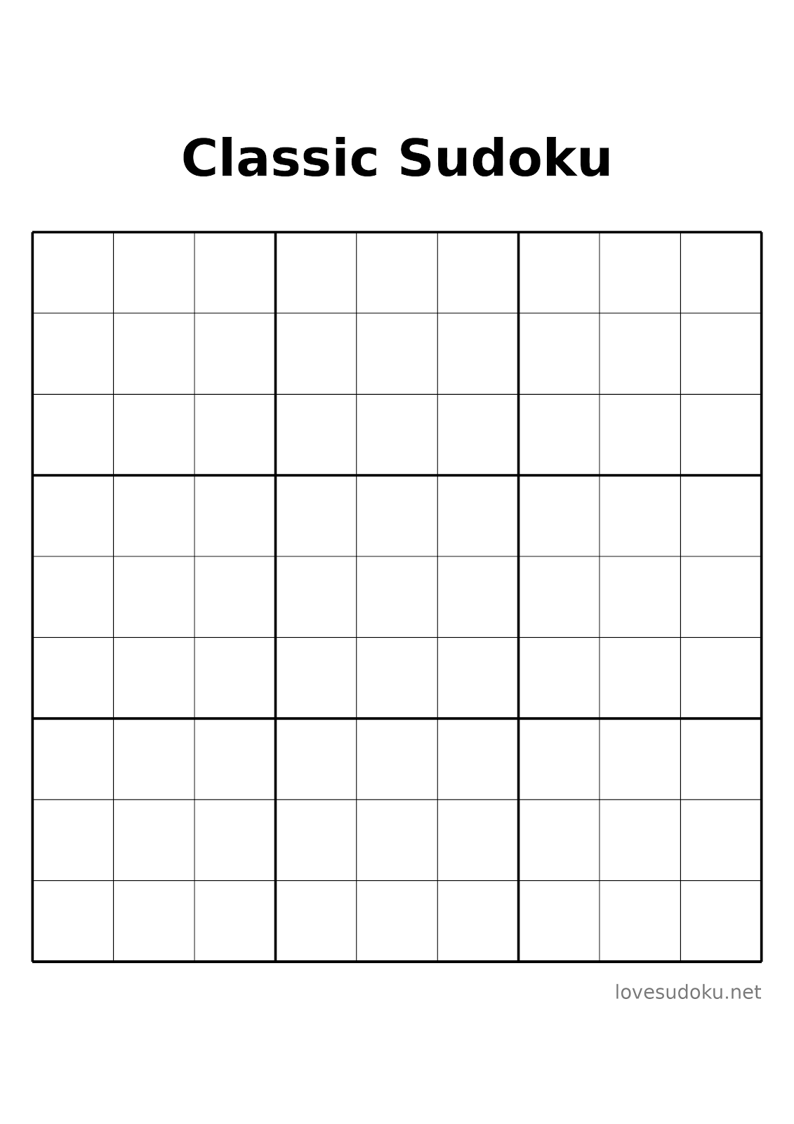 free sudoku to print